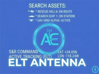 Emergency Locator Transmitter ELT antenna